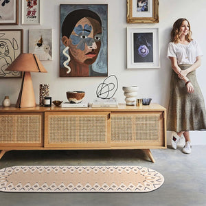 Bea Khaki Wool Runner Rug - Staunton and Henry