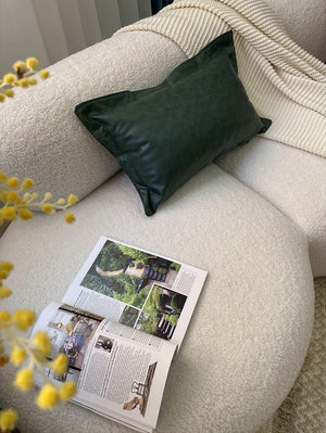 Modern White Curved Sofa - Staunton and Henry