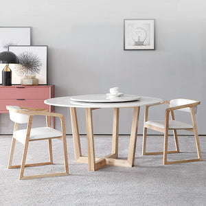Sintered Stone Marble Round Dining Table - Staunton and Henry