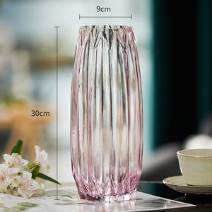 Modern Ribbed Glass Vase - Staunton and Henry