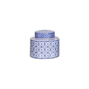 Blue and White Ceramic Urn Vase - Staunton and Henry