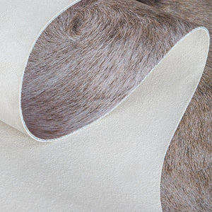 Premium White with Brown Spots Faux Cowhide Rug - Staunton and Henry