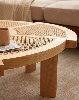 Replica Rio Low Rattan and Wood Coffee Table - Staunton and Henry