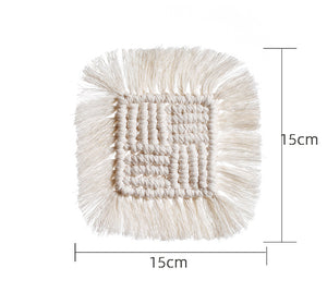 Macrame Coaster With Tassels - Set of 4 - Staunton and Henry