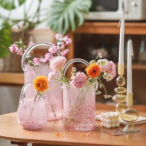 Pink Tote Bag Glass Vase - Staunton and Henry