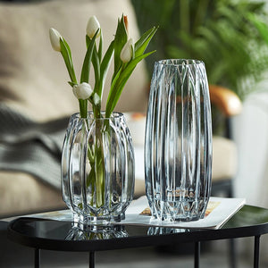 Modern Ribbed Glass Vase - Staunton and Henry