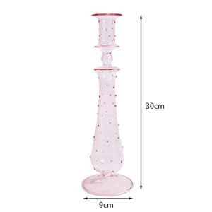 Modern Vintage Glass Candlestick Holders - Staunton and Henry