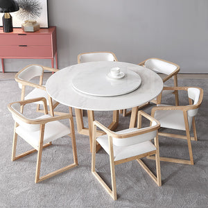 Sintered Stone Marble Round Dining Table - Staunton and Henry