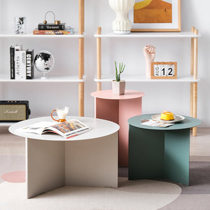 Modern Slimline Round Coffee Table - Staunton and Henry