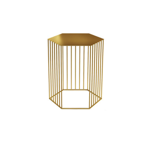 Hexagon Metal Frame Side Table - Staunton and Henry