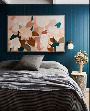 Colorful Flower Wall Art With Frame - Staunton and Henry