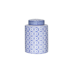Blue and White Ceramic Urn Vase - Staunton and Henry