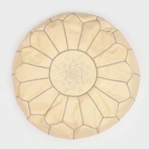 Moroccan Leather Pouf - Staunton and Henry