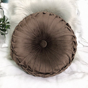 Round Pleated Vintage Style Cushion - Staunton and Henry