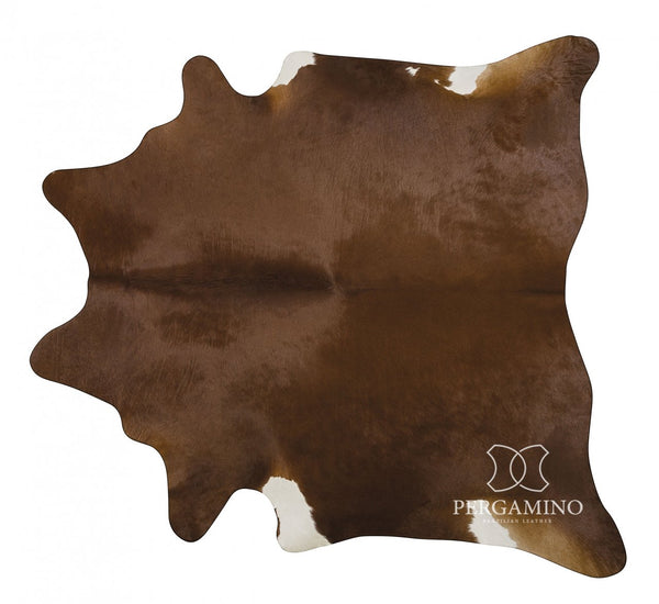 Pergamino Solid Brown Cowhide Rug - Staunton and Henry