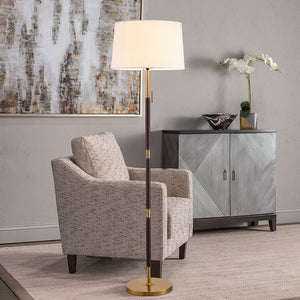 Mila Metal Floor Lamp White Shade - Staunton and Henry