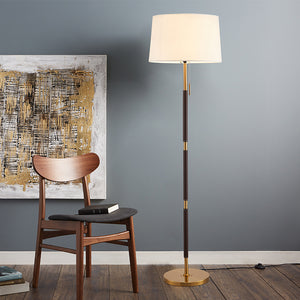 Mila Metal Floor Lamp White Shade - Staunton and Henry