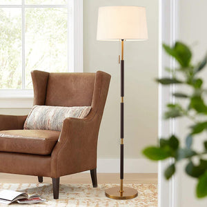 Mila Metal Floor Lamp White Shade - Staunton and Henry