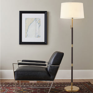 Mila Metal Floor Lamp White Shade - Staunton and Henry