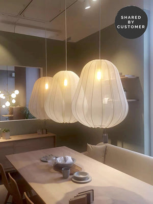 Modern Fabric Lantern Hanging Light - Staunton and Henry