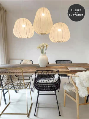 Modern Fabric Lantern Hanging Light - Staunton and Henry