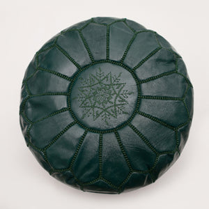 Moroccan Leather Pouf - Staunton and Henry