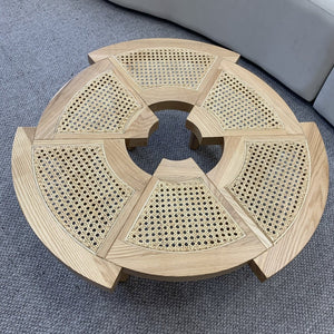 Replica Rio Low Rattan and Wood Coffee Table - Staunton and Henry