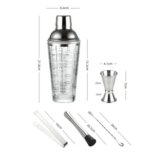 Glass Cocktail Shaker Set - Staunton and Henry