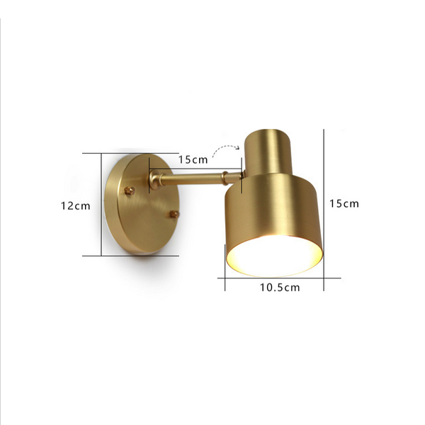 Gio Copper Adjustable Wall Light - Staunton and Henry
