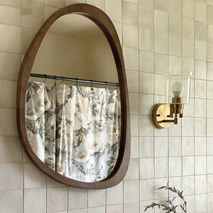 Indra Asymmetrical Solid Wood Mirror - Staunton and Henry