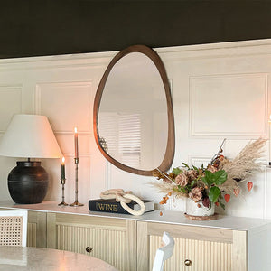 Indra Asymmetrical Solid Wood Mirror - Staunton and Henry