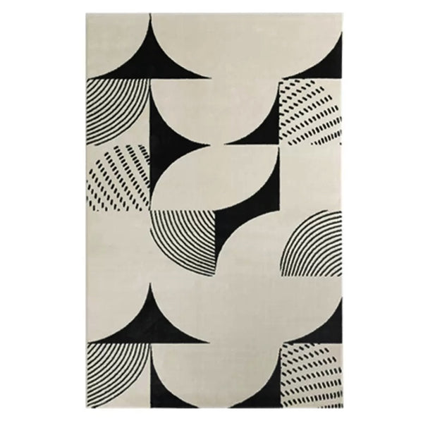 Maxwell Black and White Art Deco Rug - Staunton and Henry