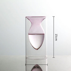 Inside Out Double Walled Glass Vase - Staunton and Henry