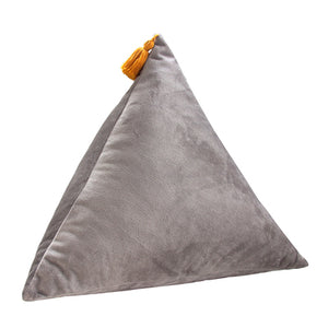 3D Velvet Triangle Throw Cushion - Staunton and Henry