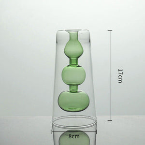 Inside Out Double Walled Glass Vase - Staunton and Henry