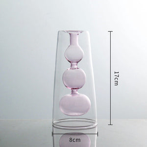 Inside Out Double Walled Glass Vase - Staunton and Henry