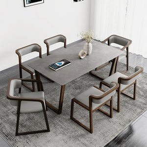 Gray Sintered Stone Top Dining Table - Staunton and Henry