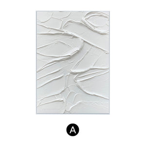 Modern Abstract White Oil Painting - Staunton and Henry