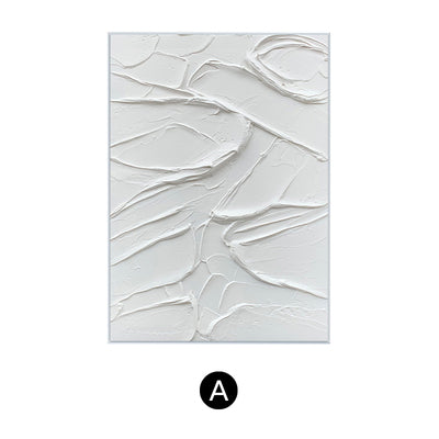 Modern Abstract White Oil Painting - Staunton and Henry