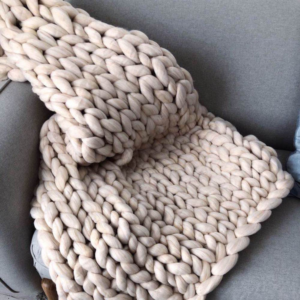 Chunky Knit Throw Blanket - Staunton and Henry