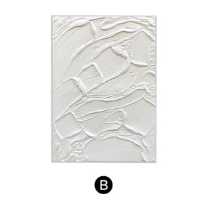 Modern Abstract White Oil Painting - Staunton and Henry
