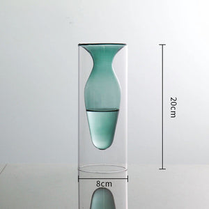 Inside Out Double Walled Glass Vase - Staunton and Henry
