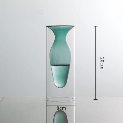 Inside Out Double Walled Glass Vase - Staunton and Henry