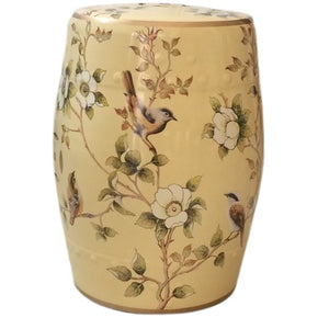 Modern Chinese Ceramic Hand-Painted Stool - Staunton and Henry