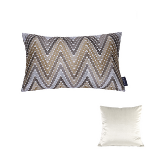 Chevron Pattern Throw Cushions - Staunton and Henry