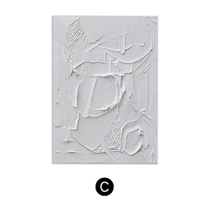 Modern Abstract White Oil Painting - Staunton and Henry