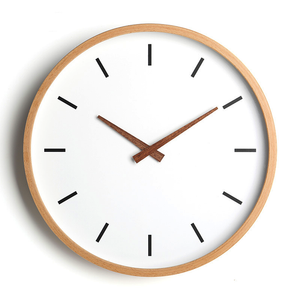 Minimalist Wall Clock with Beech Wood Frame - Staunton and Henry