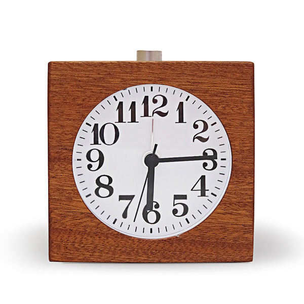 Modern Classic Alarm Clock with Beech Wood Frame - Staunton and Henry