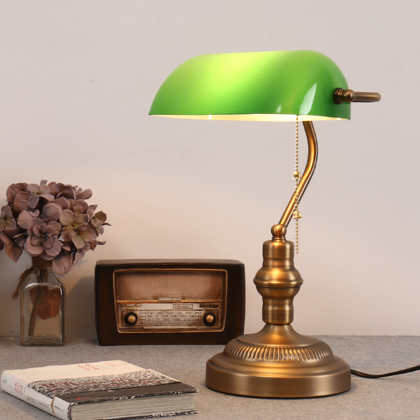 Vintage Desk Lamp Library Lamp Bankers Lamp Bankers Lamp With 