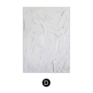 Modern Abstract White Oil Painting - Staunton and Henry